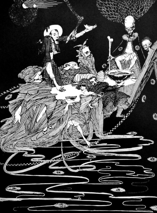 detroitlib:  Harry Clarke illustrations from adult photos