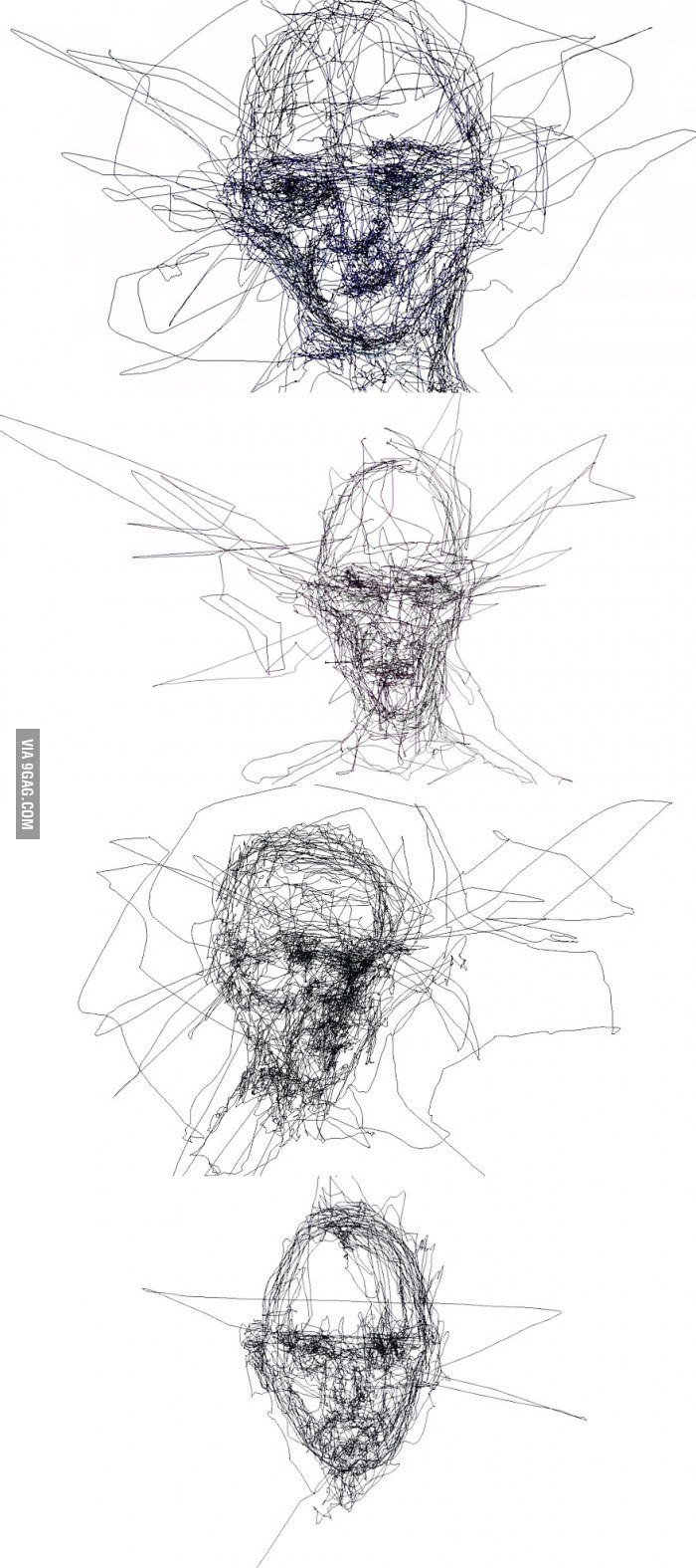 ragecomics4you:  An Artist Draw Portraits Using Only His Eyeshttp://ragecomics4you.tumblr.com