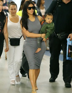 kimkanyekimye:  Kim and North at the JFK