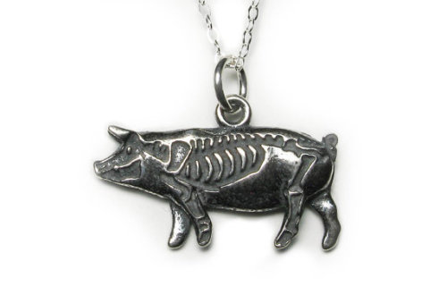somedeadthings: Beautiful solid sterling silver pendants, with each animals skeleton lovingly etched