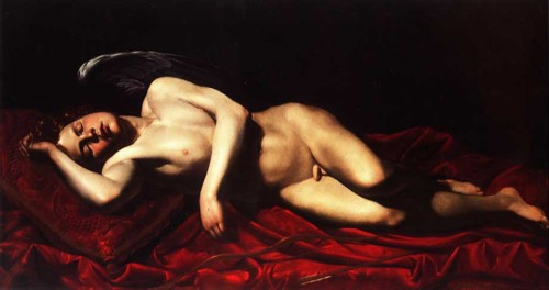 Sleeping Cupid,Battistello Caracciolo, 1618 Homoerotica