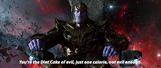 mamalaz:Father of the year, Thanos, and his least favourite daughter  I haven&rsquo;t