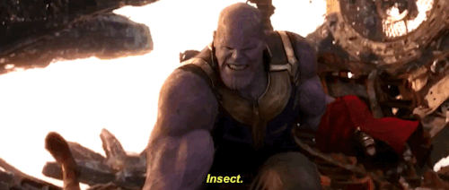 gyllenhaalsjakes: Thanos really just confirmed Peter’s worst fears like that huh