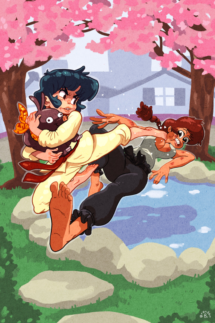 scrotumnose:  hey guys! Some of my ranma art is gonna be displayed at the RUMIKO