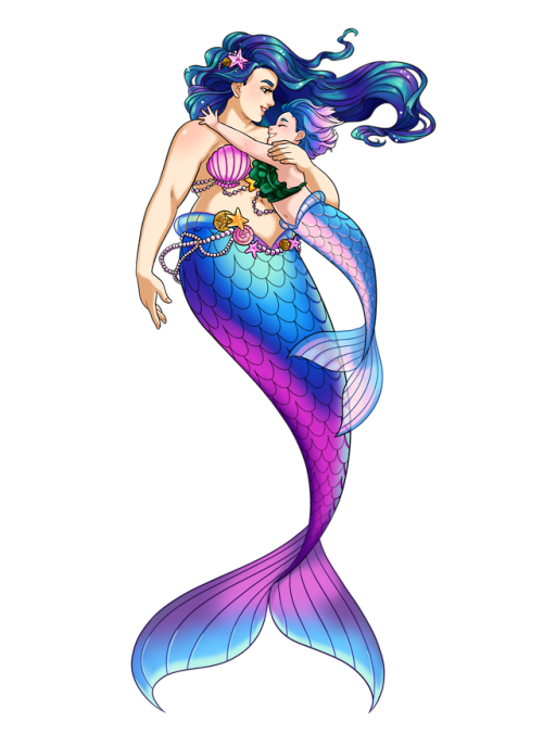  Mermaids - 2018 CommissionI haven’t been posting much because my tendinitis has been&nbs
