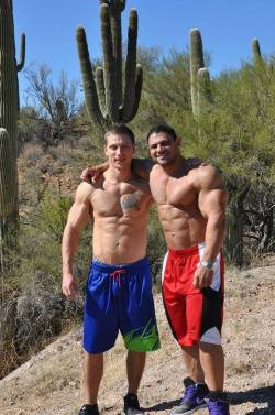 xcomp:  Dobri Delev (red shorts) and friend!