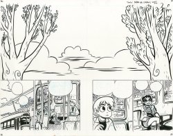 Thebristolboard:  Original Double-Page Spread By Bryan Lee O’malley From Scott