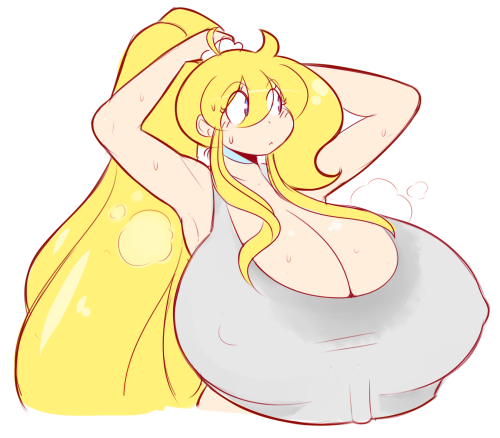 Sex theycallhimcake:  Boob sweat ponytail doodle? pictures