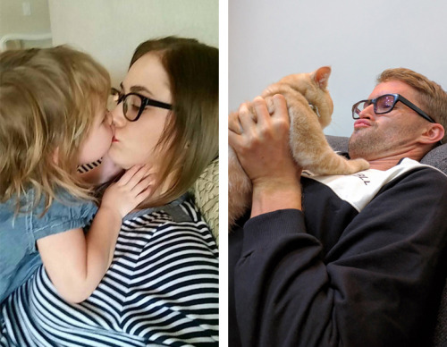 mymodernmet:  Brother Hilariously Recreates Twin Sister’s Family Photos by Replacing Kids With a Cat 