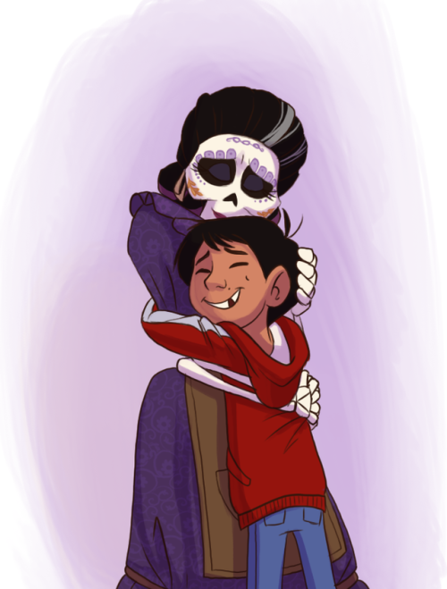 xxtc-96xx:hugs for Mamá Imelda and….lots of love for Papá Héctor XD I mean he’s a skeleton, he can’t