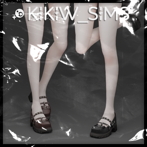 [KIKIW]Nice little leather shoes *New mesh*5 colors*Base game compatible*Female*HQ textures*Custom t