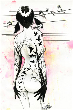 benjaminbenjamin:  just got this print in from @LoraZombie and its awesome! buy it at http://www.sallycentigrade.storenvy.com  #lorazombie #tattoogirl 