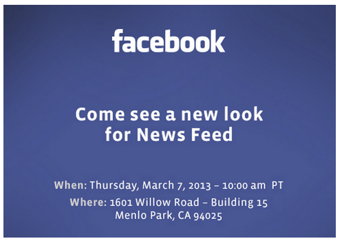 Facebook’s announcing a new look for News Feed next week. Possibly a Timeline redesign, too.