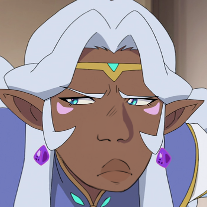 bipolarred: d-dauisse:  so i decided to make allura face edits cause shes supposed to be a blac