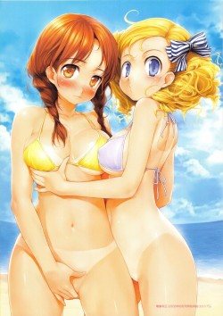 andi-lewd:  Bottomless Bikini request! (2/7) Artist: Ishikei