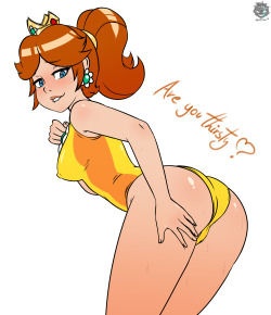 soubriquetrouge:  fallenwarriorrev-art:  Some Ponytail Daisy to my followers :D  Wanna go for a dip 
