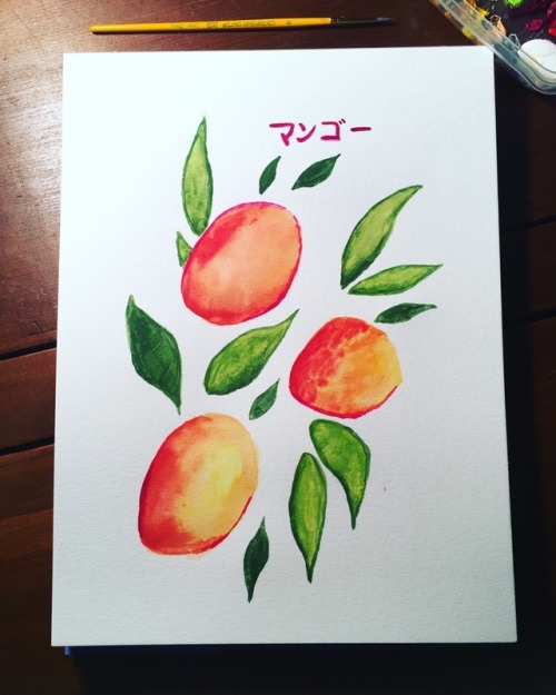 laurkf: I painted some mangoes and I am very proud