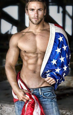 Happy 4th Of July! Hot Men Supporting the US Flag   Watch hot jock videos here (18 )  