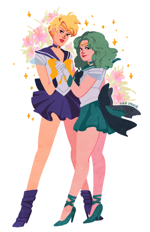 lisasterle:happy pride month from my two favorite lesbians, sailor neptune and sailor uranus! I’m re