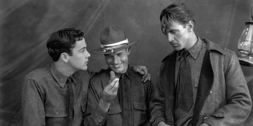 1927 Buddy Rogers, Richard Arlen and Gary Cooper in “Wings”. From America in the 1920′s, FB.