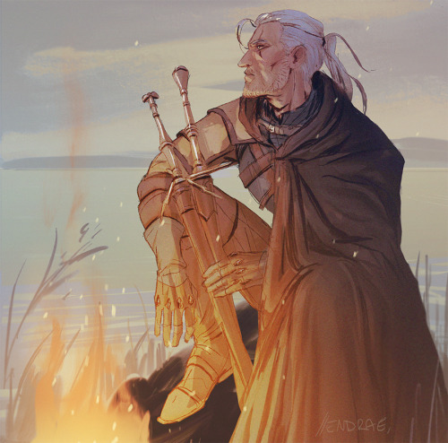 endrae:Aand the last of the twitter requests! Geralt, who btw is one of my favourite video game char