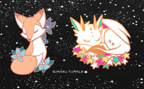 a couple of original designs I made for enamel pins! c:✨ can be found here!