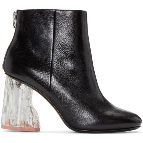 Acne Studios Black Ora Glass Boots ❤ liked on Polyvore (see more short black boots)