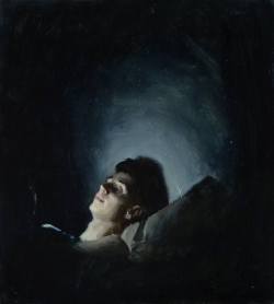 huariqueje:01: 00   -   Ksenya IstominaRussian, b. 1991 -Oil on canvas ,   27.6 x