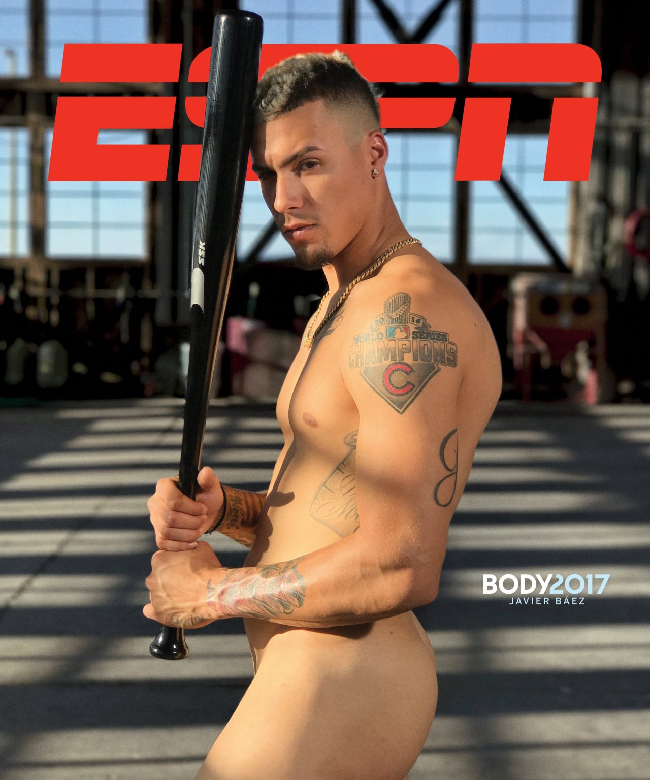 notdbd:Bare Cub Javier Baez in the 2017 ESPN Body Issue. 