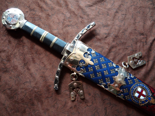 dbkcustomscabbards:King Edward III sword &amp; scabbard commission