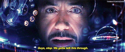 tinmantonystark:  Look at my fave. He thinks he’s cute.  
