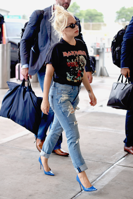 ladyxgaga: July 1st, 2015: Arriving at JFK airport in New York City