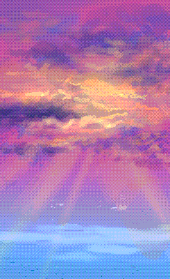crystal-chima:  Pixel cloudscapes  porn pictures