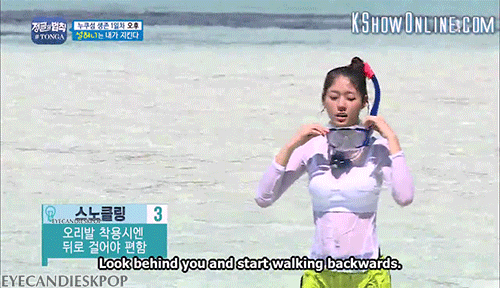 eyecandieskpop:  AOA Seolhyun in Law of The Jungle EP.208