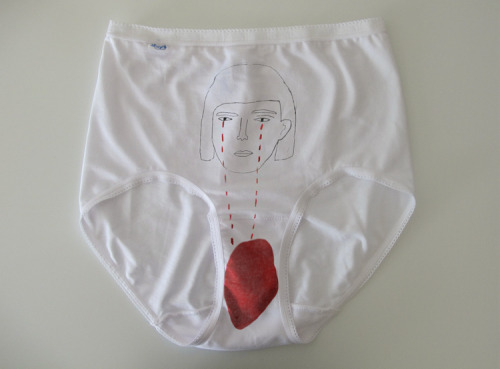 solarsisterss: I’ve ruined so many undies from unexpectedly getting my period so I just drew it on there permanently 