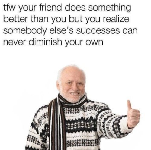 cattycatputtydees: epikurious:  sixpenceee: Wholesome meme trend. You can check out my wholesome tag