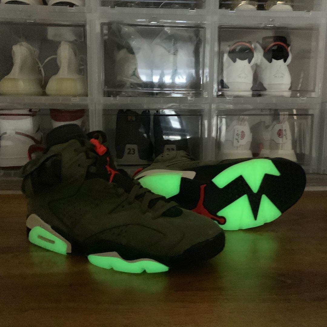 travis scott 6s glow in the dark