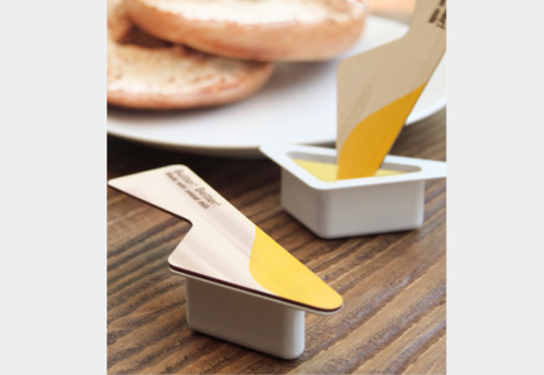 【画像】思わず手に取りたくなるクリエイティブすぎるパッケージ・デザイン10連発  バターナイフ付きのバター
