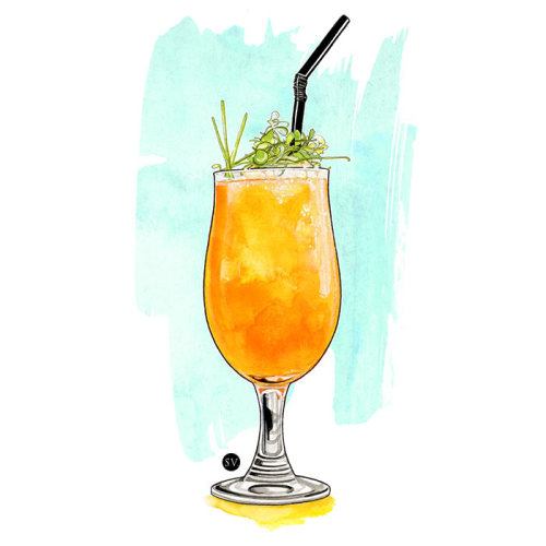 My last work : Cocktails illustrations commissioned by Stylist Magazine (UK). You can view them in a