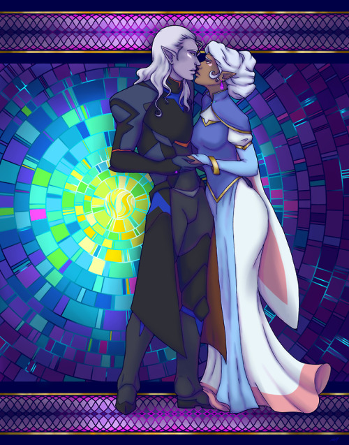 bai-xue-lives: It’s finished! I loved trying out the mosaic style background for the first tim