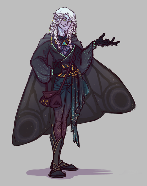 Another fantastic d&amp;d character design commission for @the-introverted-peacock; fan-fav