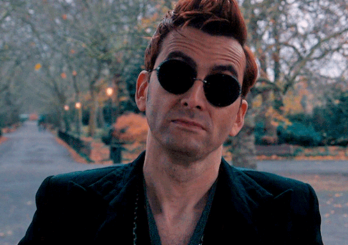 Crowley Letting His Growing Love For His Angel Husband Slip Through The Ages.Sequel To X
