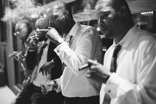 andrewclifton: Black men are fucking amazing #weddingportrait #cigars #groominspiration (at Pier59 S