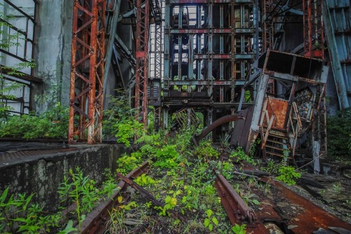 Pombetsu Coal Mine - A旧住友奔別炭鉱 立坑櫓,北海道,日本