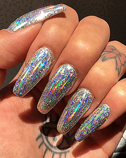 nailpornography:Holographic Shattered Glass