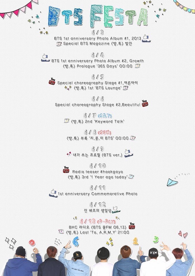 BTS FESTA SCHEDULES THROUGHOUT THE YEARS Wicked Me