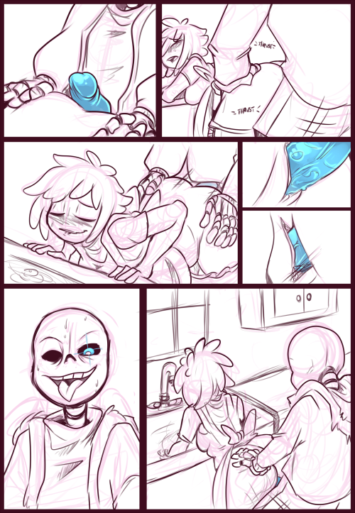 Frisk Trying To Wash The Dishes, And Sans Sniper Fucks Her Over The Sink. Doop! C: