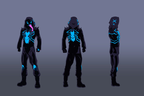 Commission; Nathaniel Benton/Neon-Venom character design pack (part 2) A character design pack of th