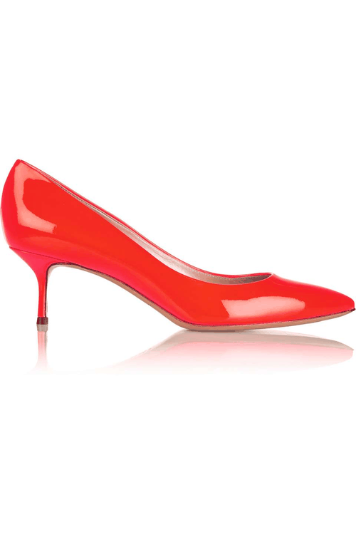 High Heels Blog wantering-dressed-in-red: Patent-leather pumps via Tumblr
