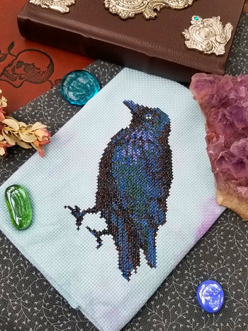 Happy Mid-Way to Halloween!This is the GothBirb from my Stitchcraft Zine bundle.  I no longer have p